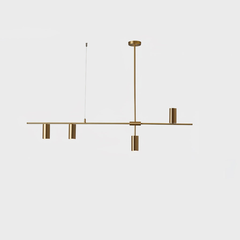 Lustra Cassandra lineare Messing-Pendelleuchte – elegante Deckenleuchte
