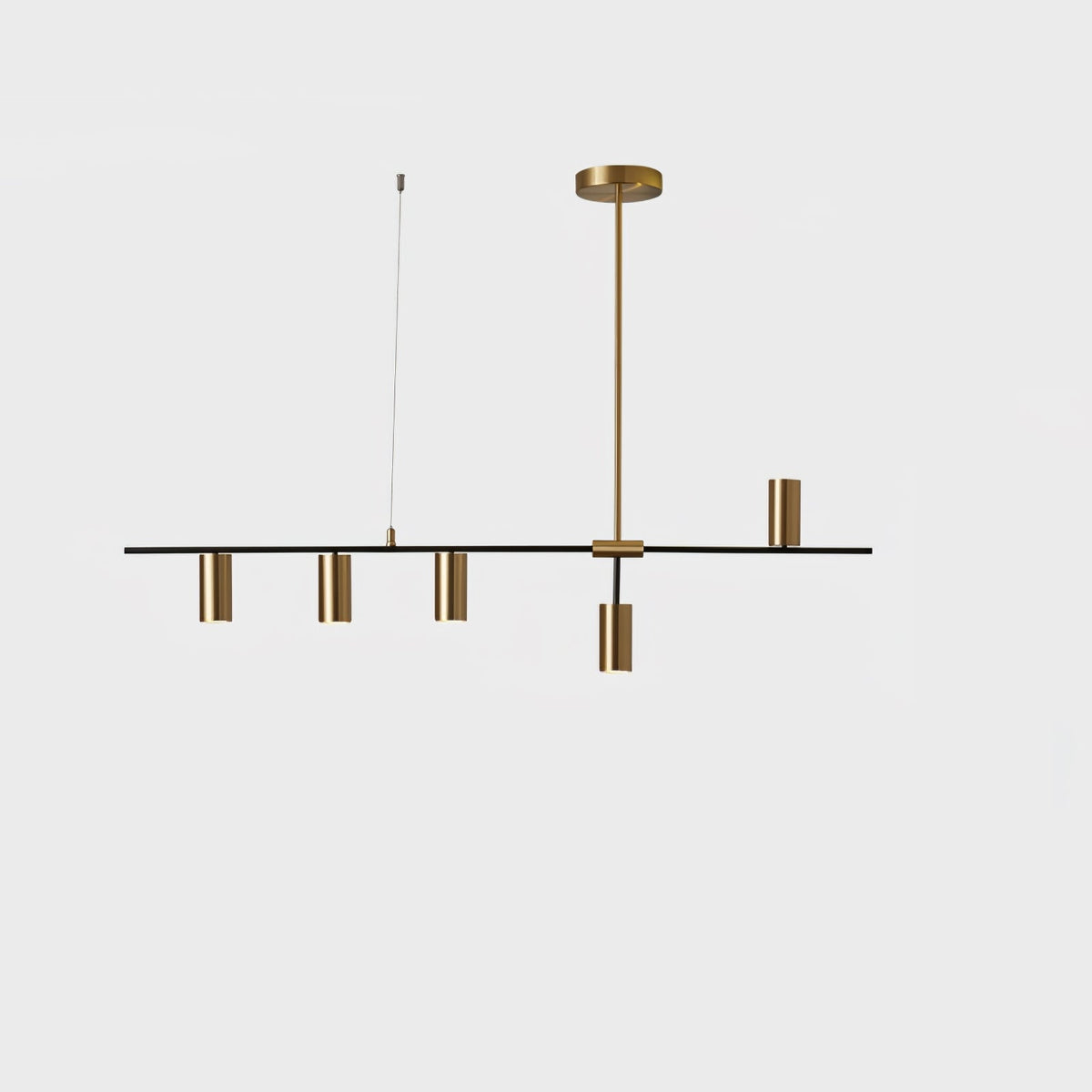 Lustra Cassandra lineare Messing-Pendelleuchte – elegante Deckenleuchte