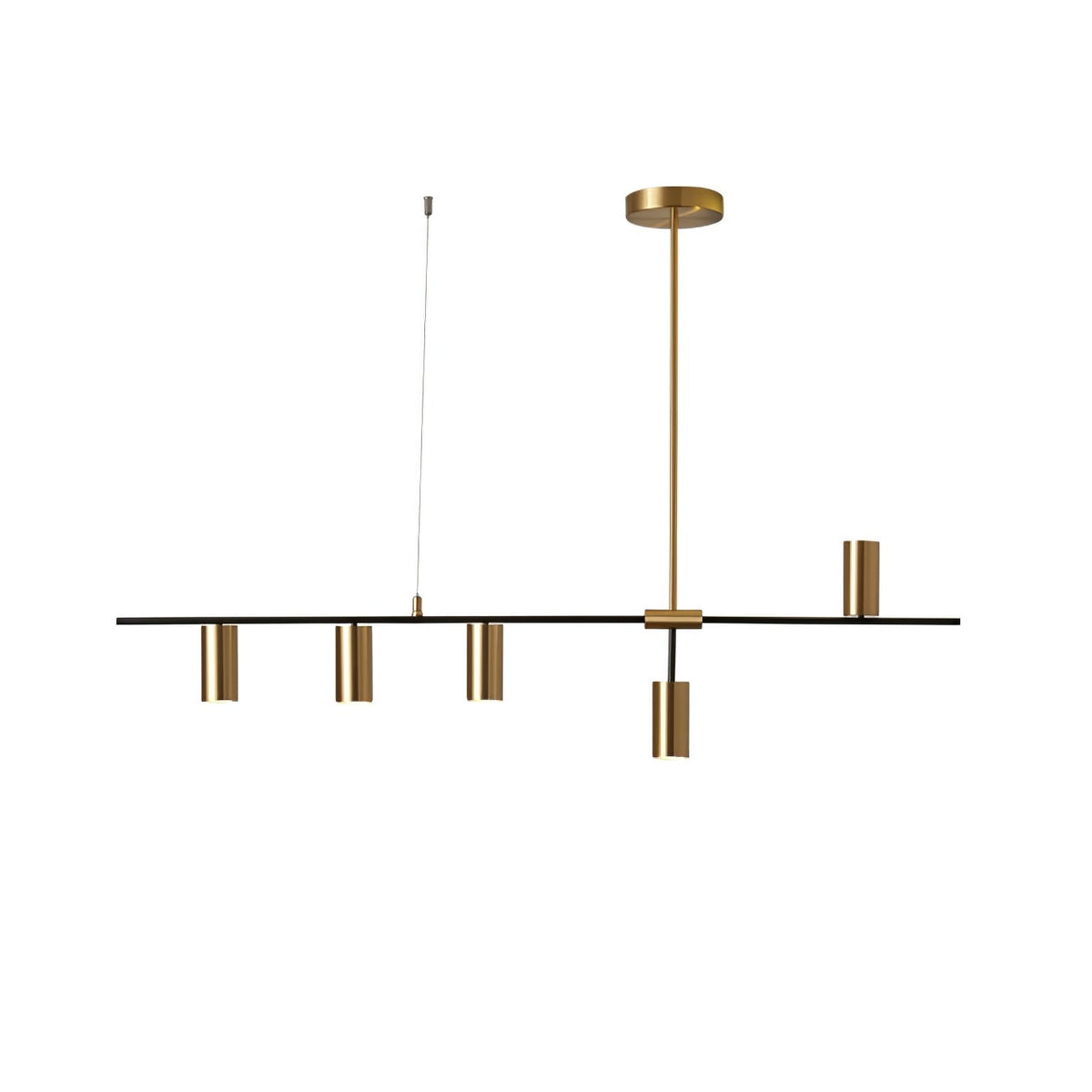 Lustra Cassandra lineare Messing-Pendelleuchte – elegante Deckenleuchte