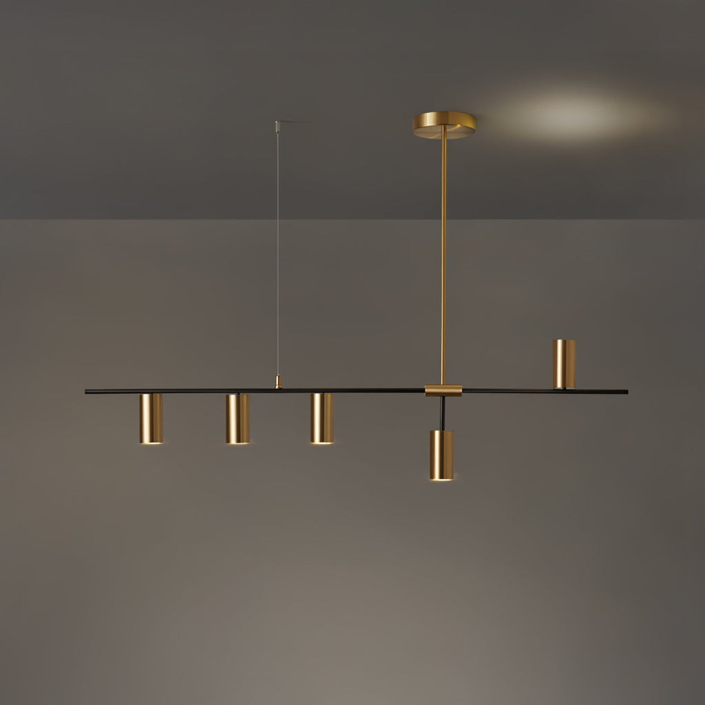 Lustra Cassandra lineare Messing-Pendelleuchte – elegante Deckenleuchte