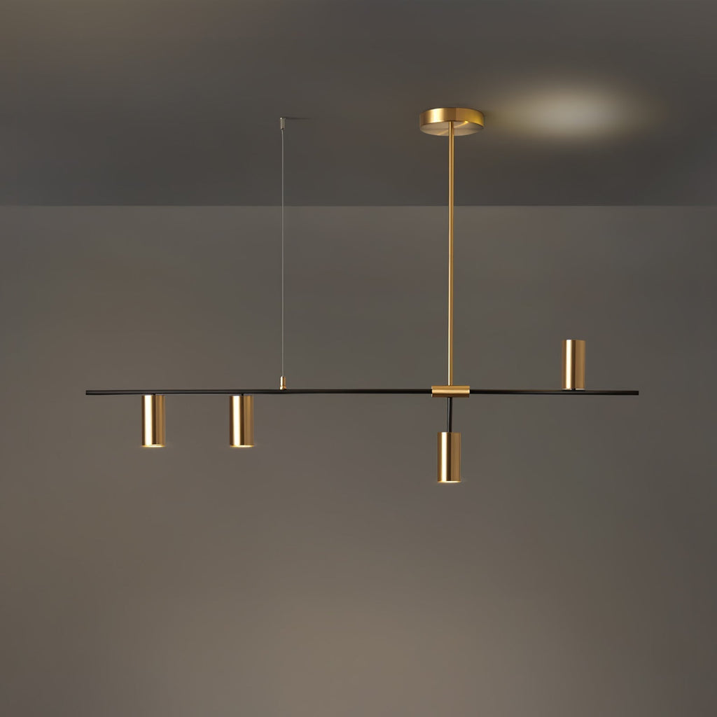 Lustra Cassandra lineare Messing-Pendelleuchte – elegante Deckenleuchte