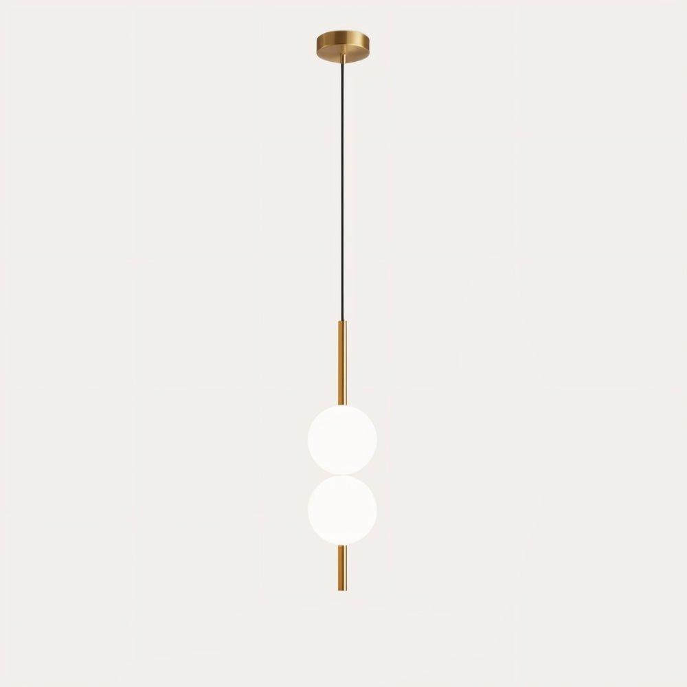 Kuvori glazen en metalen hanglamp Scandinavische elegantie