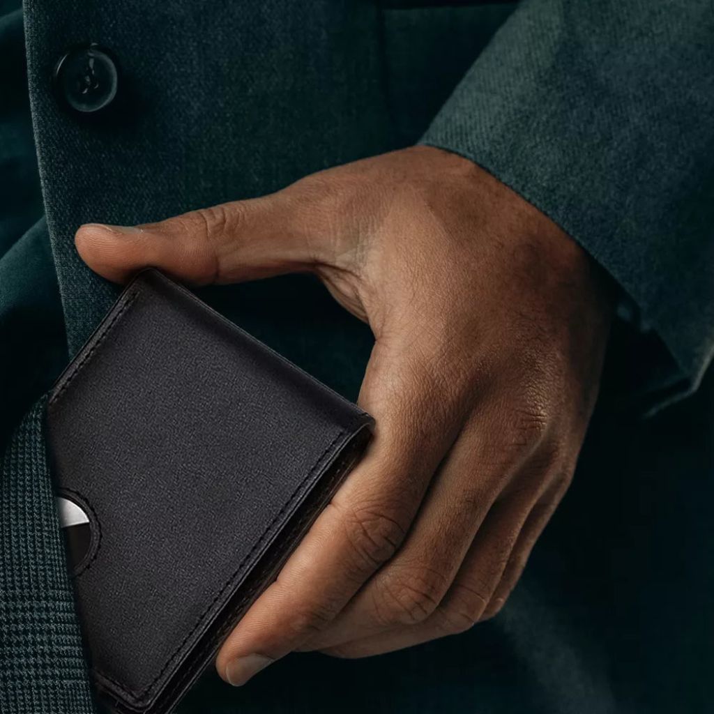 Portefeuille en cuir pour AirTag