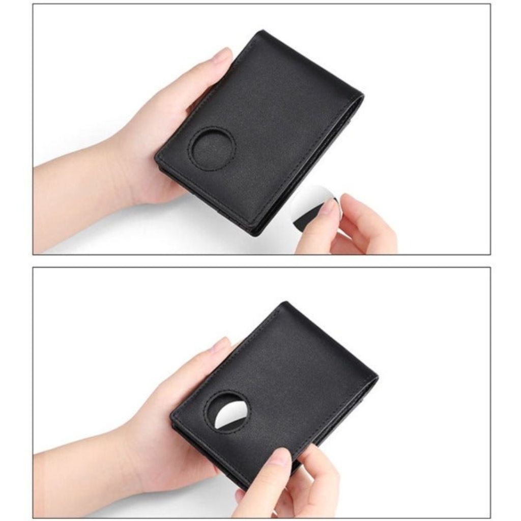 Portefeuille en cuir pour AirTag