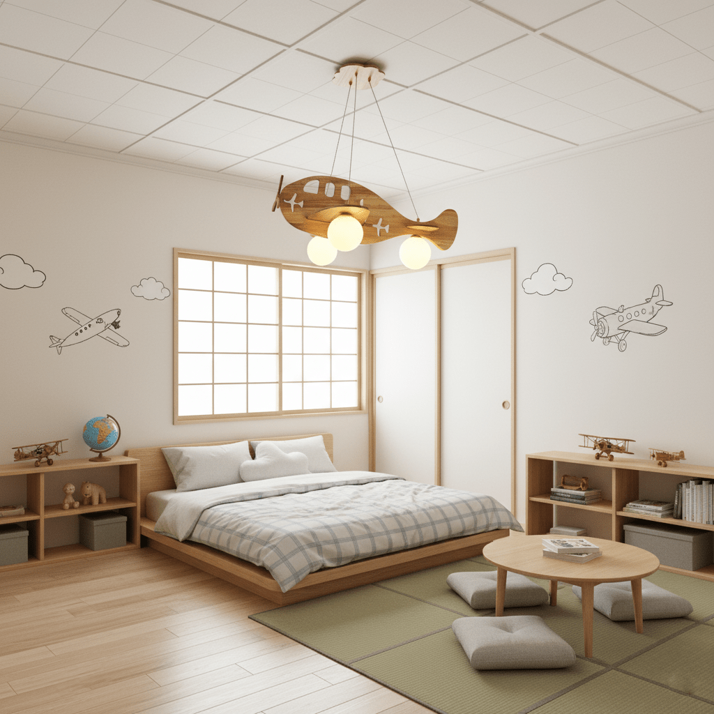 Airplane Pendant Lamp — Durable Construction, Bright Colors
