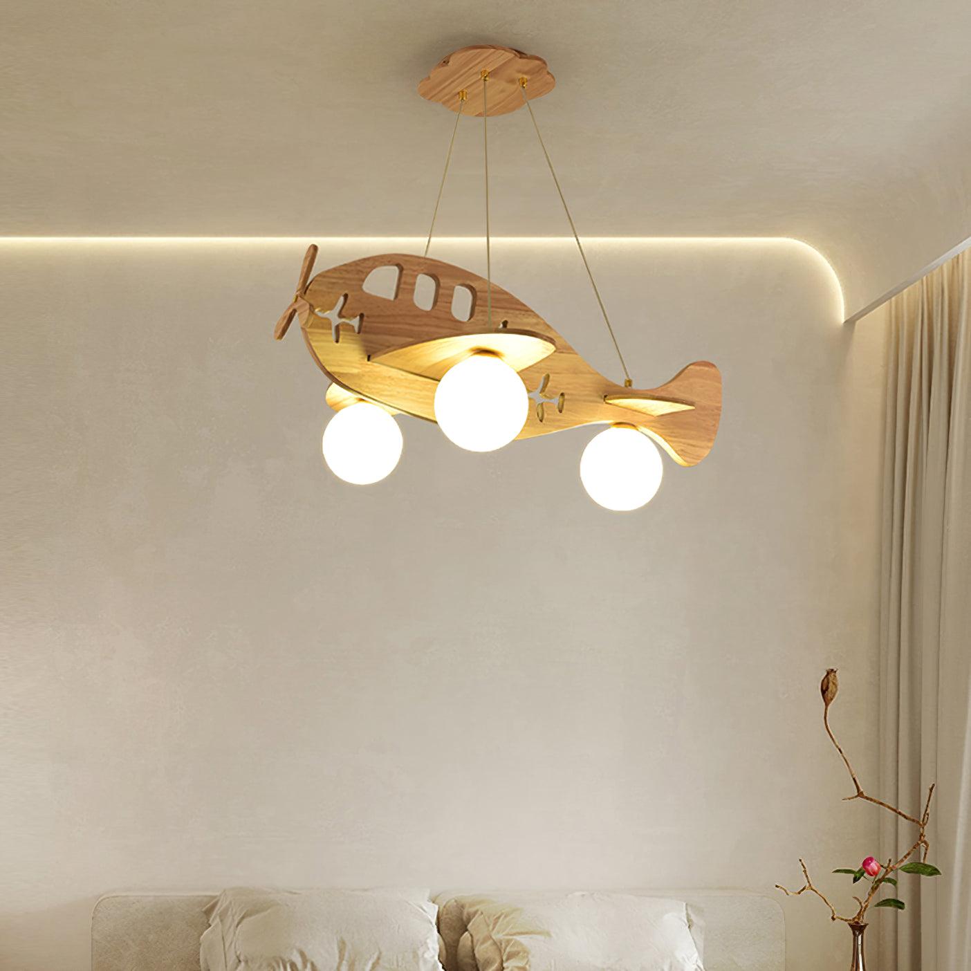 Airplane Pendant Lamp — Durable Construction, Bright Colors