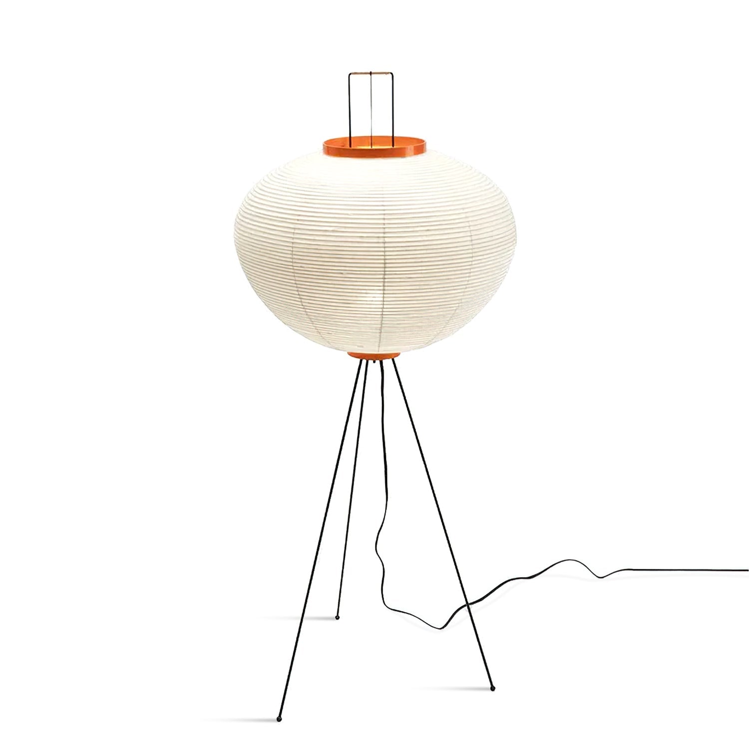 Traditionel gulvlampe i rispapir