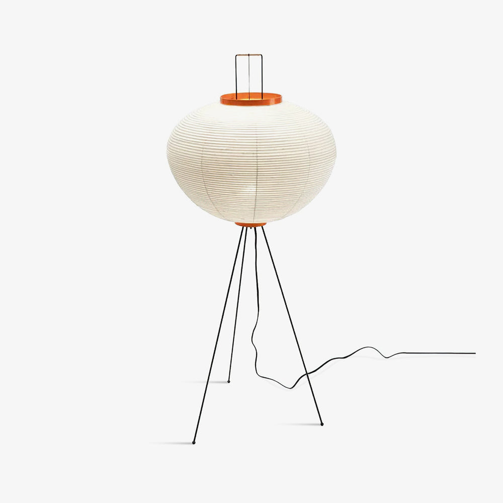 Traditionel gulvlampe i rispapir