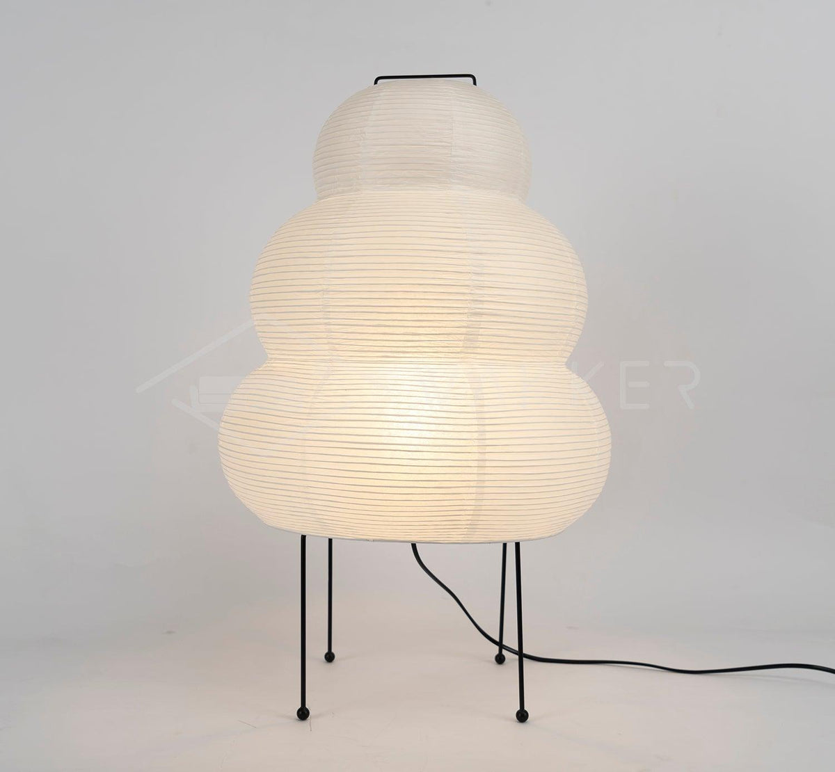Håndlavet japansk bordlampe