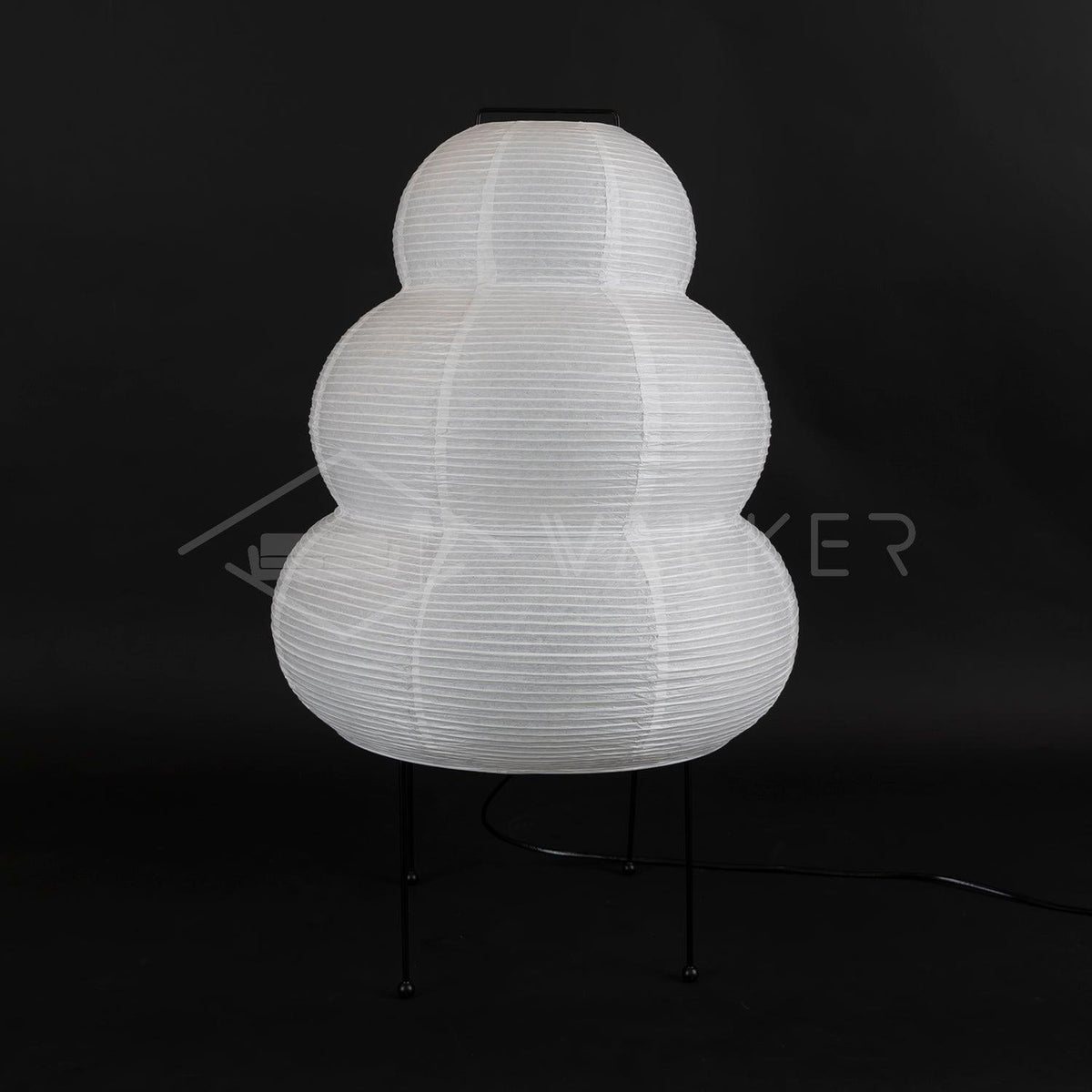 Håndlavet japansk bordlampe