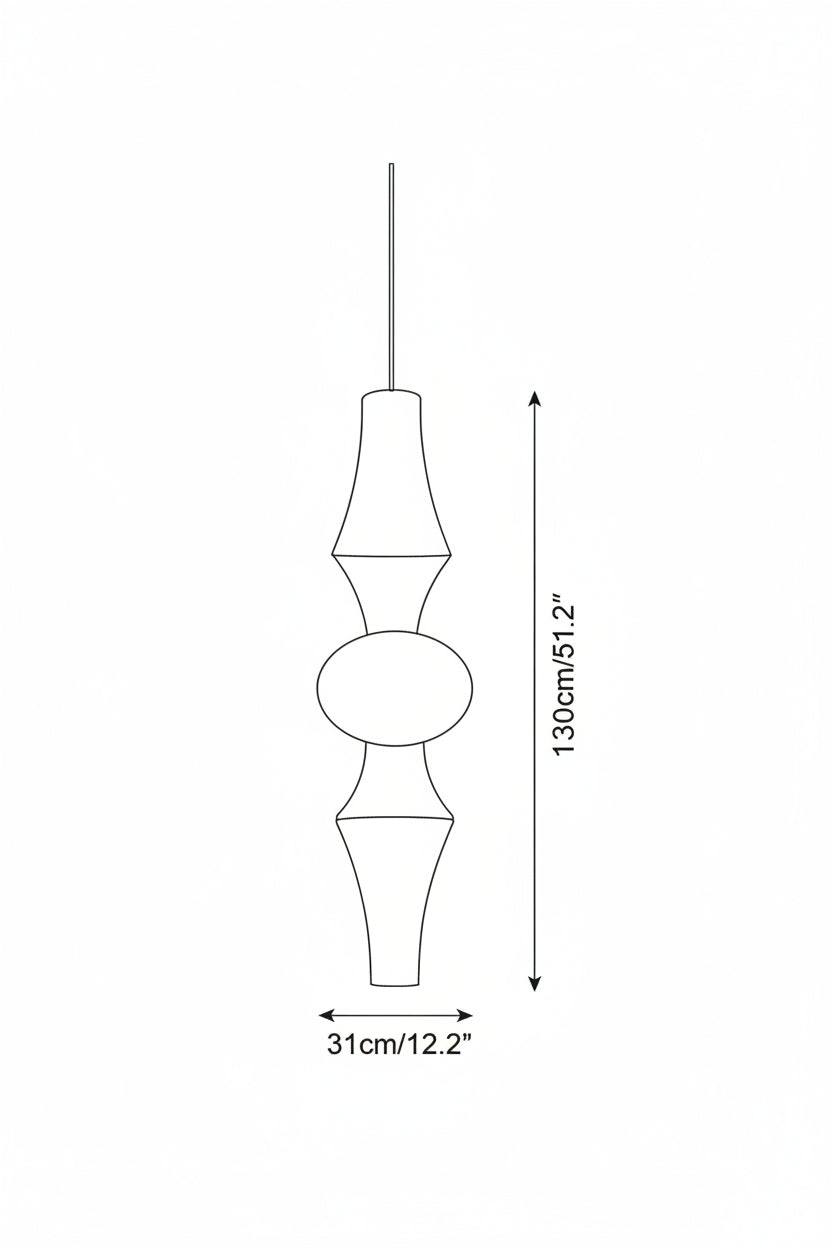 Zyora skulpturel papirpendel — moderne loftslampe