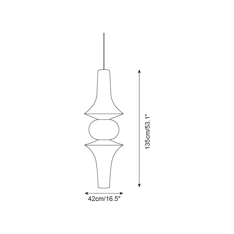 Zyora skulpturel papirpendel — moderne loftslampe