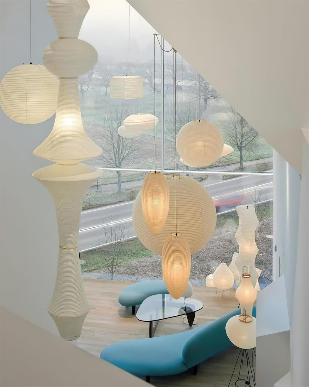 Zyora skulpturel papirpendel — moderne loftslampe