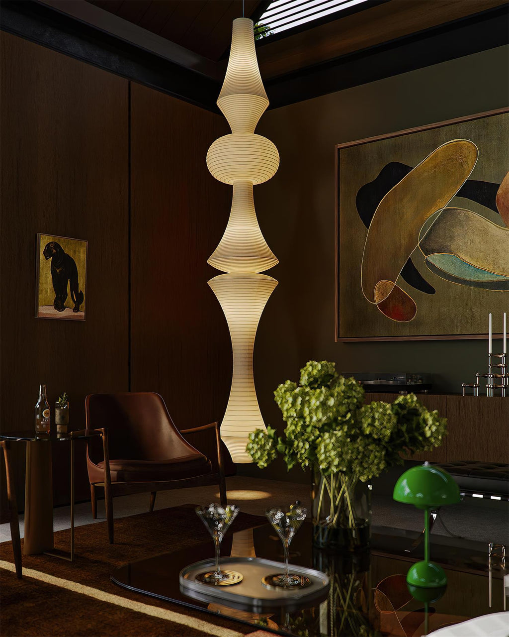 Zyora skulpturel papirpendel — moderne loftslampe