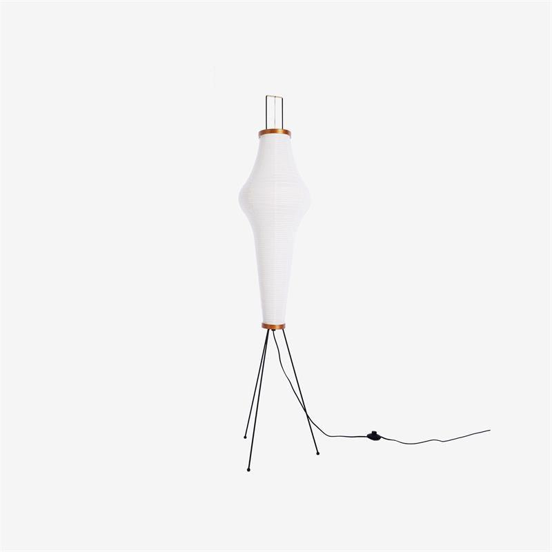 Traditionel gulvlampe i rispapir