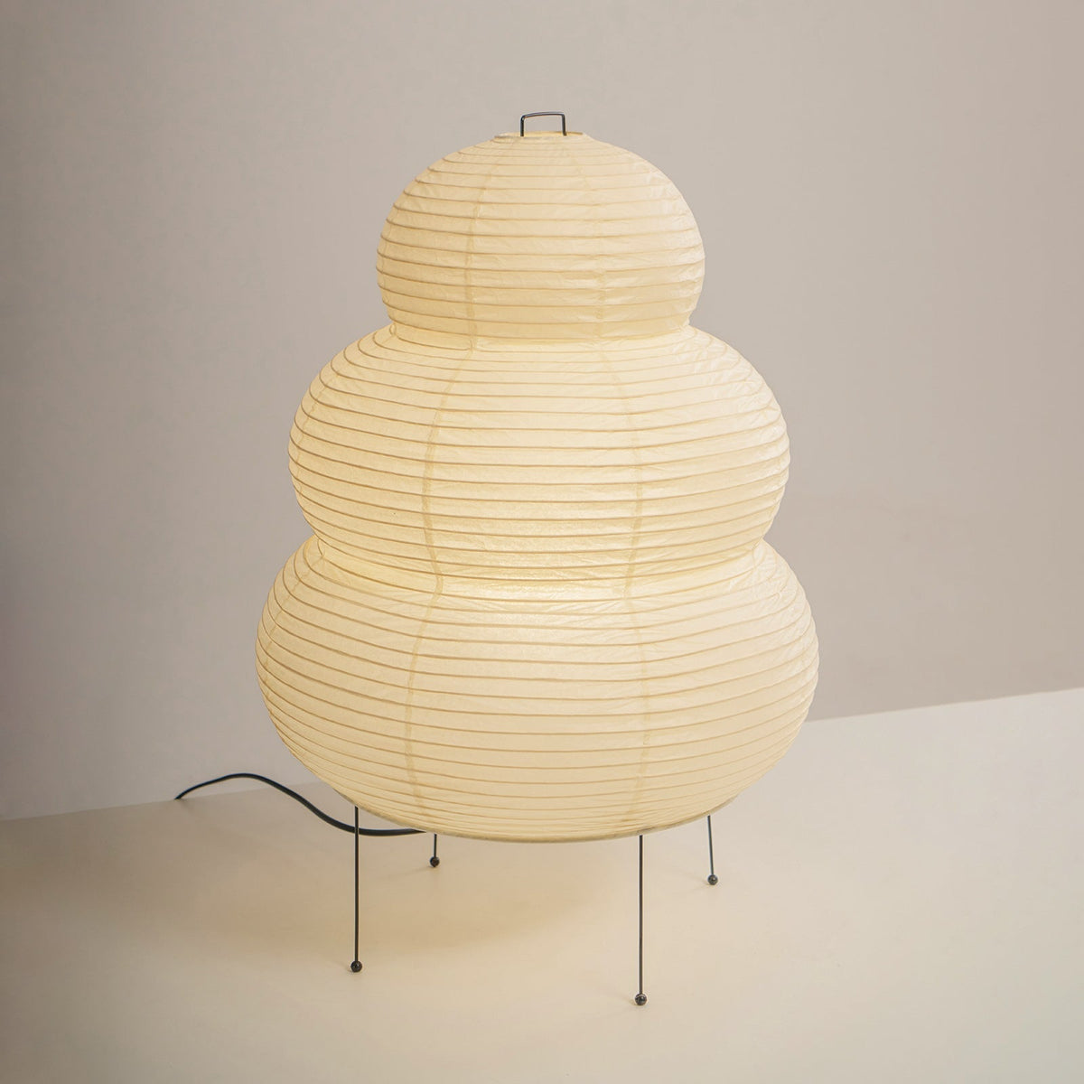 Håndlavet japansk bordlampe