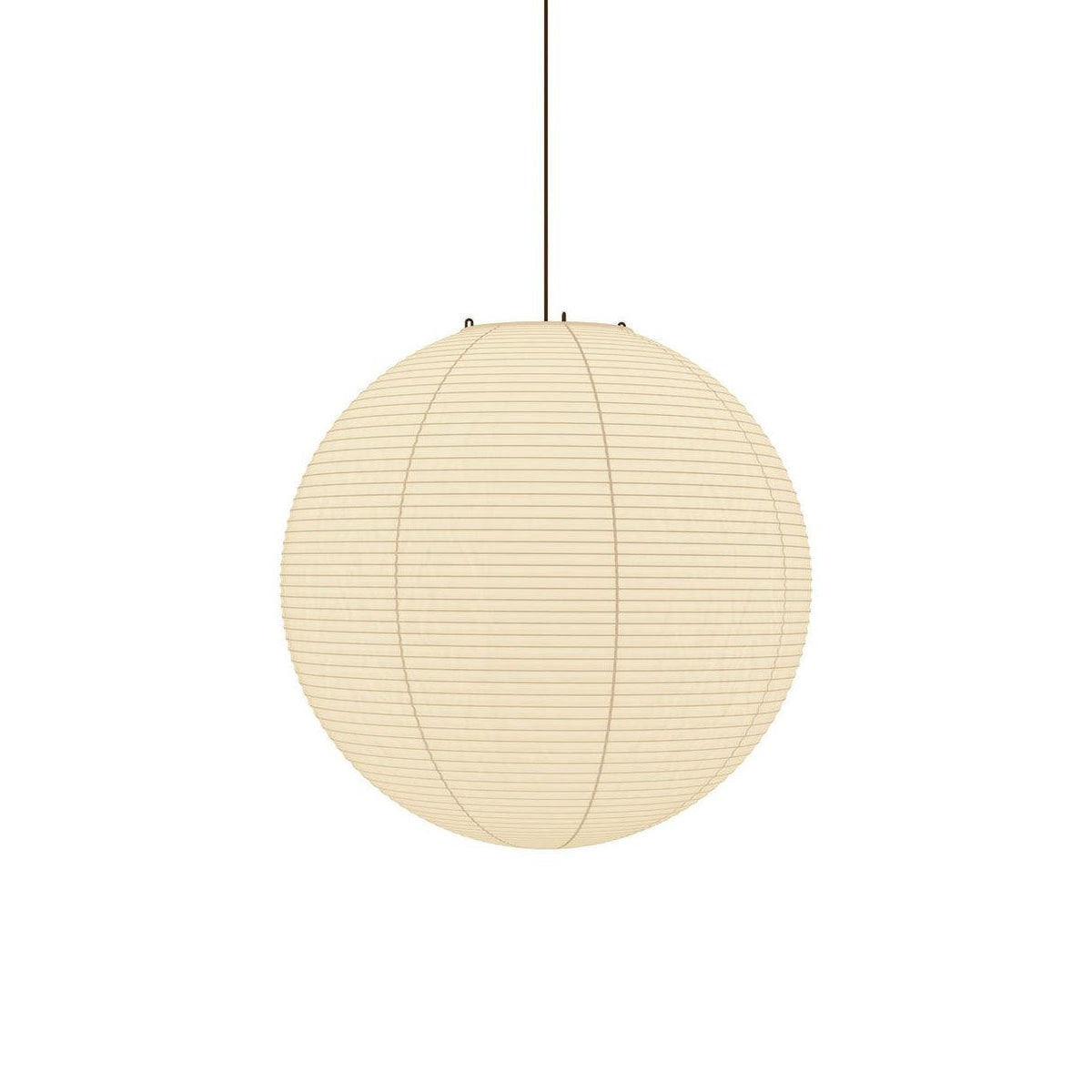 Solara runde Pendelleuchte aus Washi-Papier — Bambusdetail