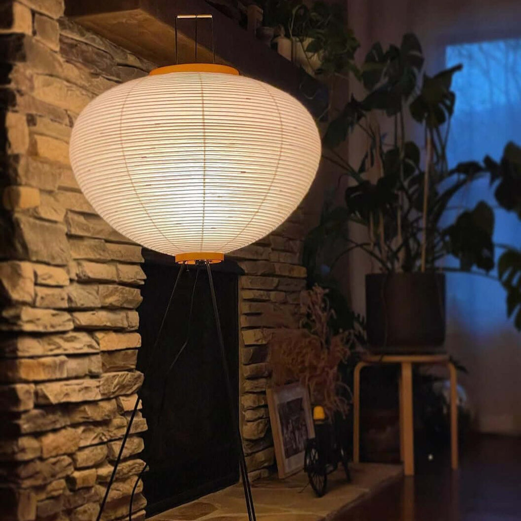 NovaLume Rispapir Gulvlampe Minimalistisk Design Tidløs Varme