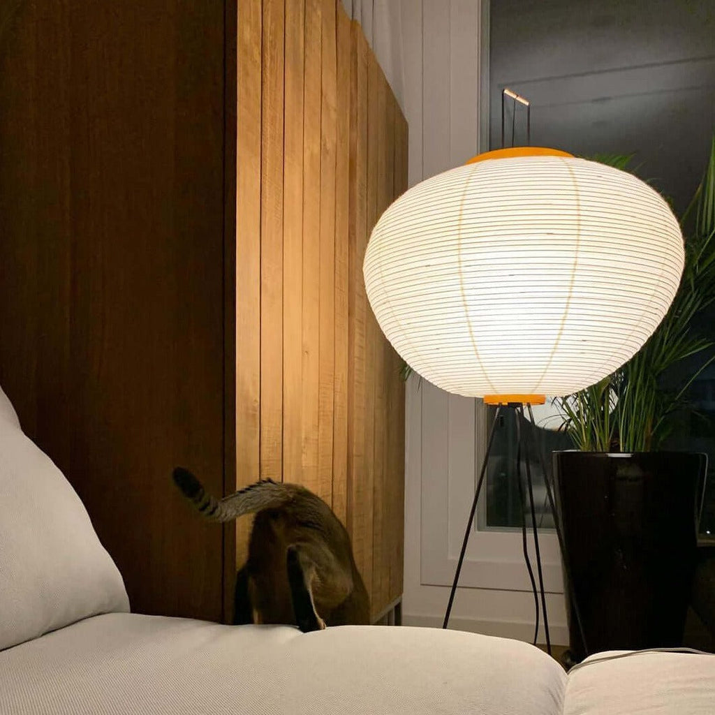 NovaLume Rispapir Gulvlampe Minimalistisk Design Tidløs Varme
