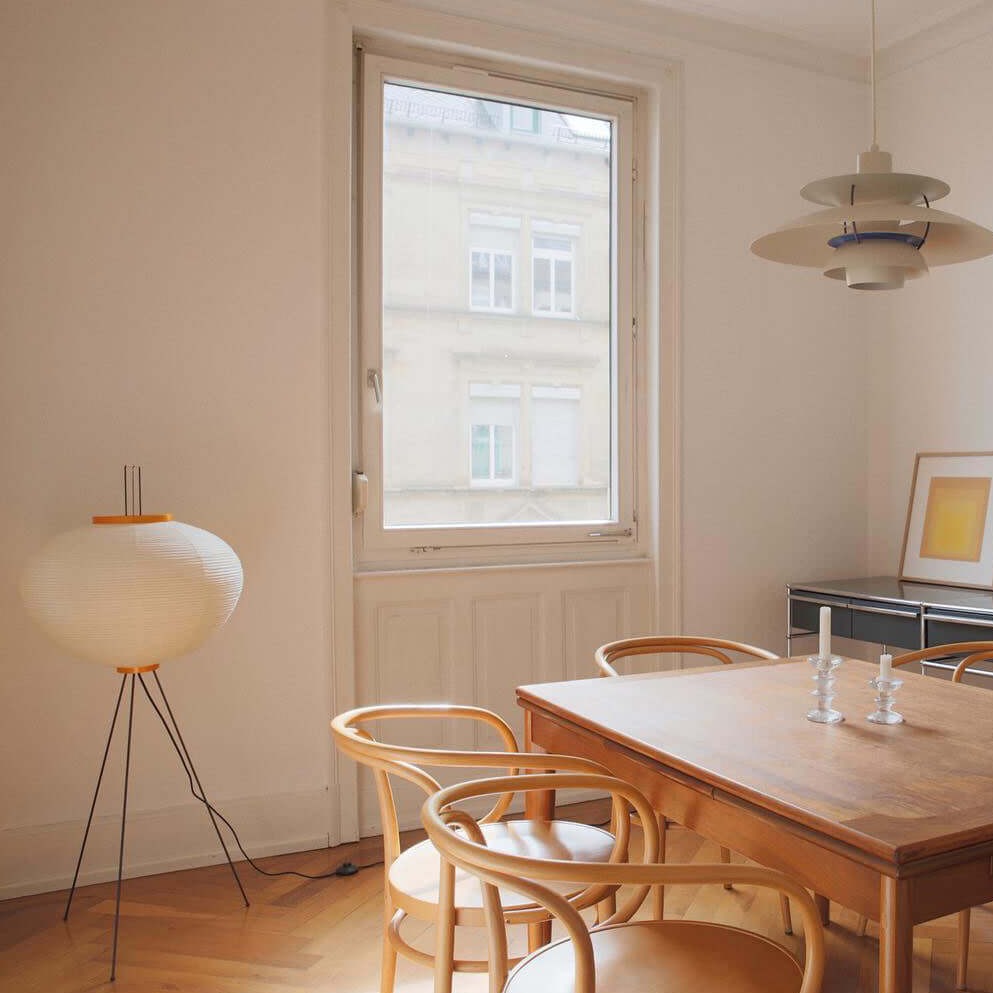 NovaLume Rispapir Gulvlampe Minimalistisk Design Tidløs Varme