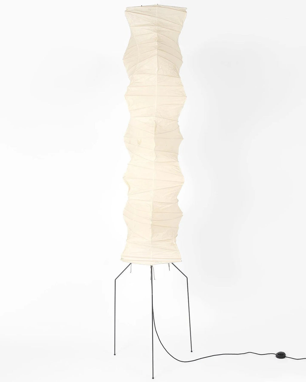 Traditionel gulvlampe i rispapir