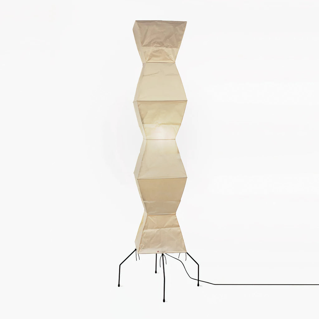 Traditionel gulvlampe i rispapir