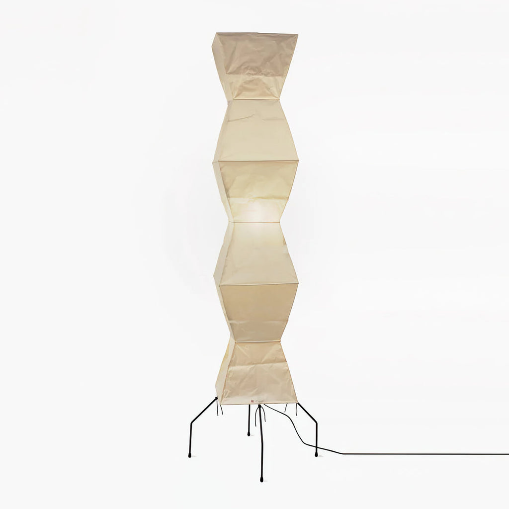 Traditionel gulvlampe i rispapir