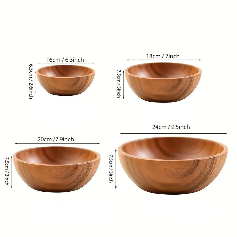 Aurora Acacia Wood Bowl For Safe Family Everyday Life