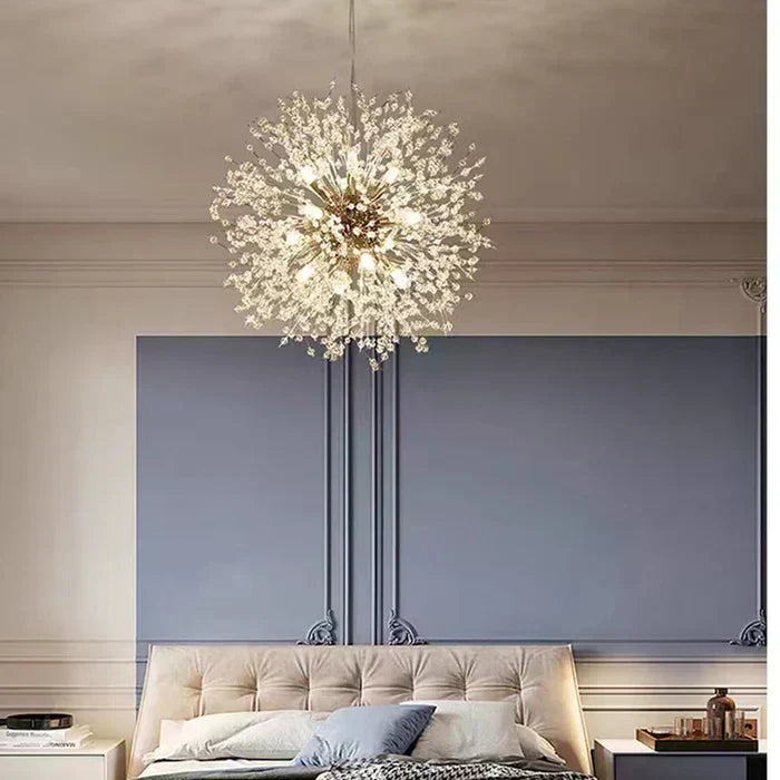 Starblossom - Candeeiro pendente LED de cristal para uma elegância celestial