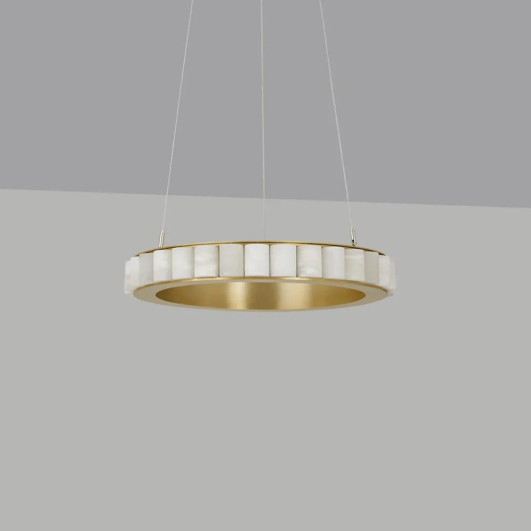 Orion-kaksirenkainen alabasterikruunu — koot 60 cm tai 80 cm