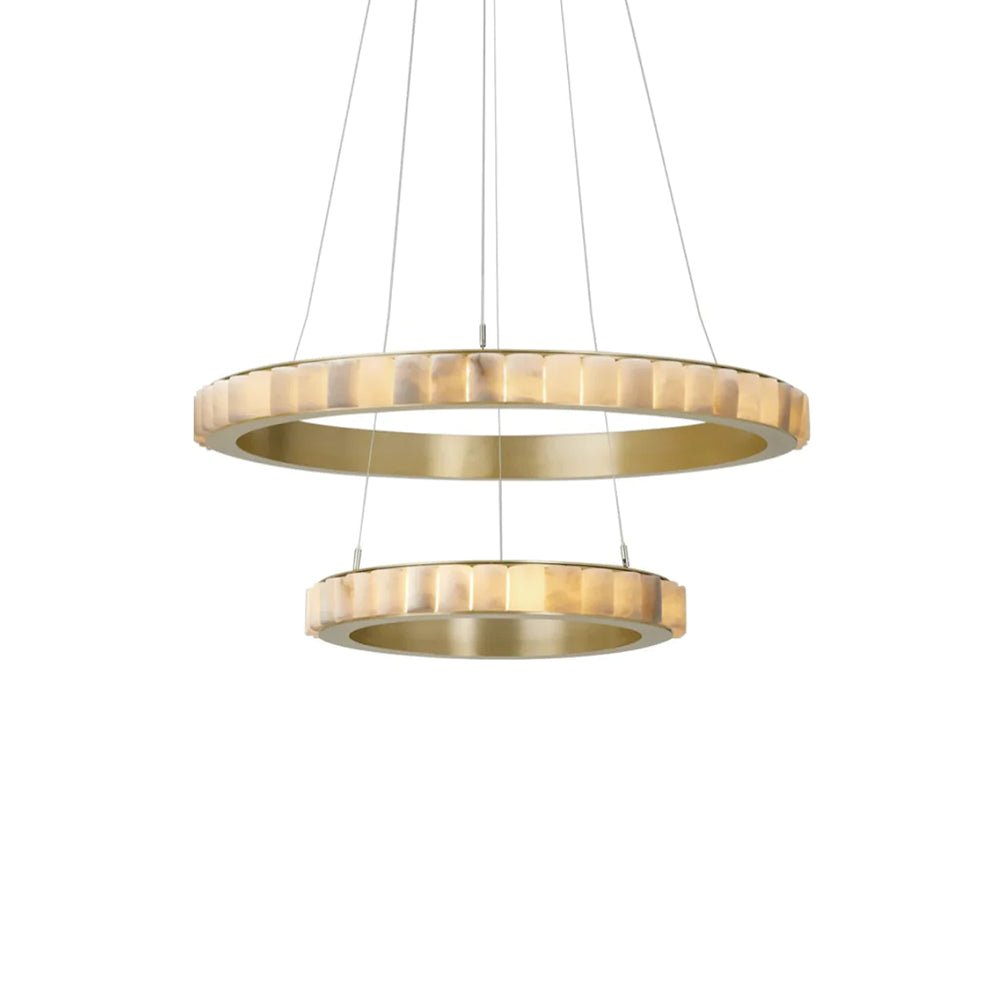 Orion-kaksirenkainen alabasterikruunu — koot 60 cm tai 80 cm