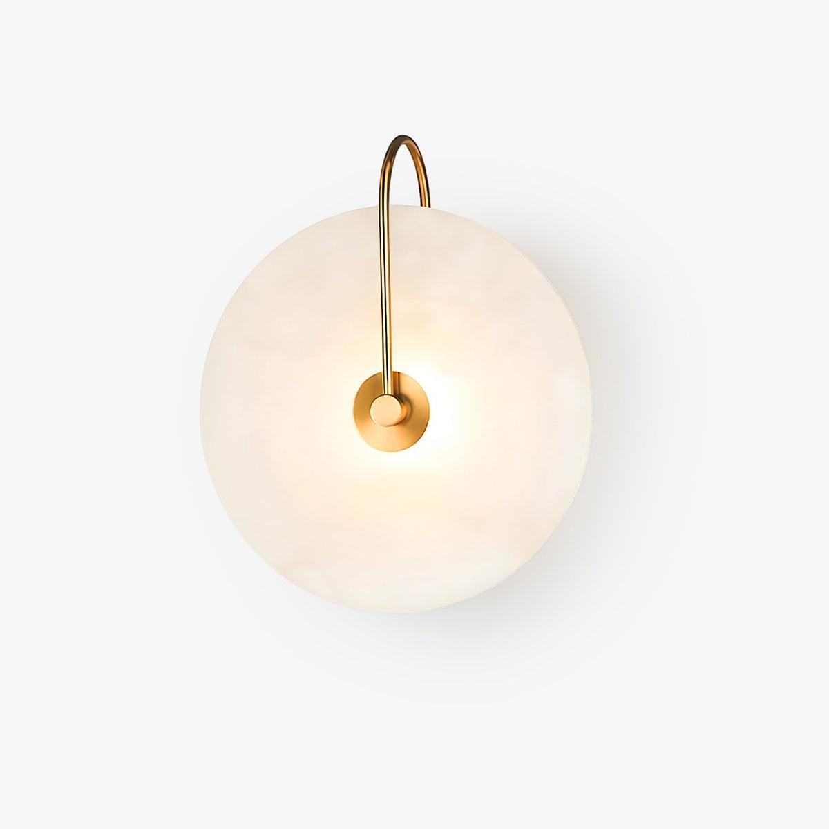 Kristy Alabaster LED Wall Lamp Round Iconic Circular - Neutralighting
