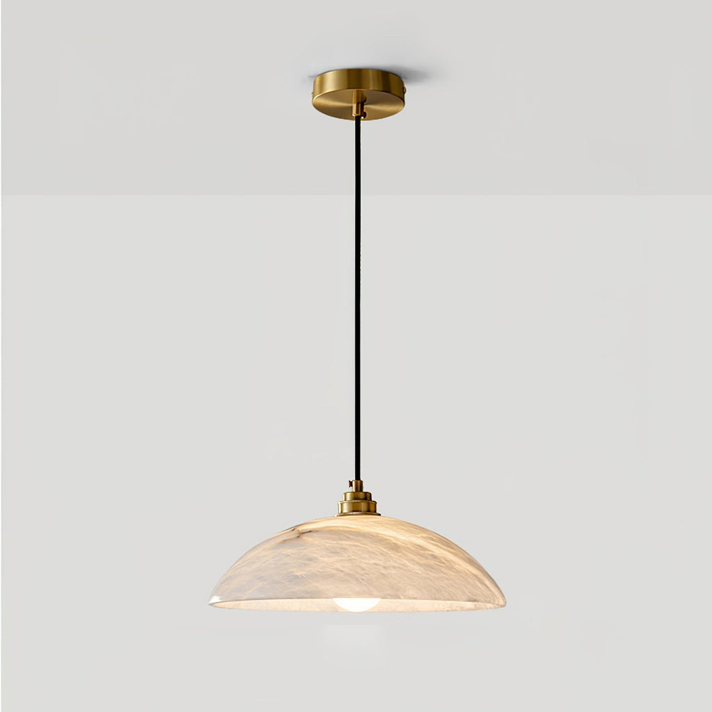 Alabaster Dome Pendant Lamp - Vakkerlight