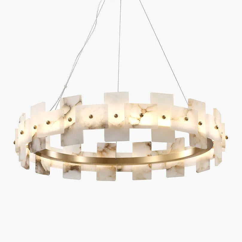 Alabaster Halo Chandelier - Vakkerlight