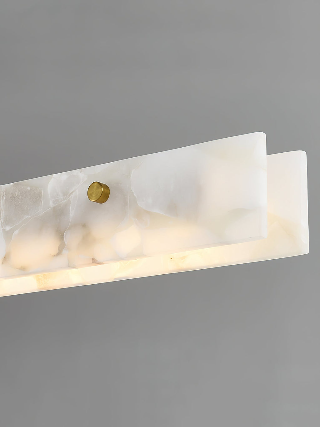 Lampada a sospensione lineare LED Ljomuvye in alabastro - Design moderno sospeso