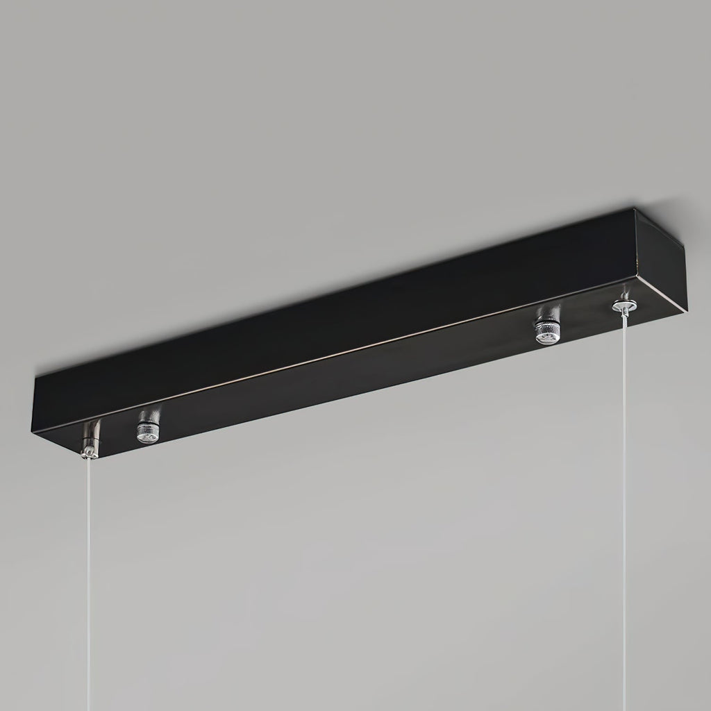 Lampada a sospensione lineare LED Ljomuvye in alabastro - Design moderno sospeso