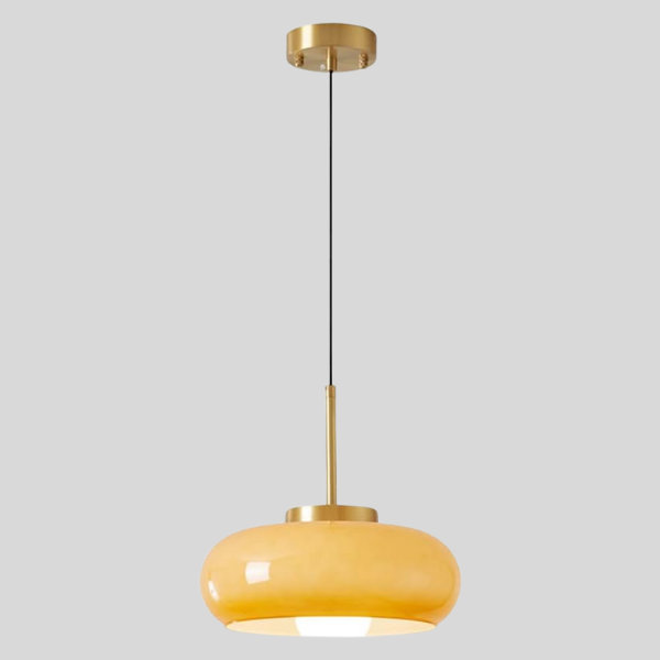 Serenelle Modern Copper And Glass Chandelier | Orntli