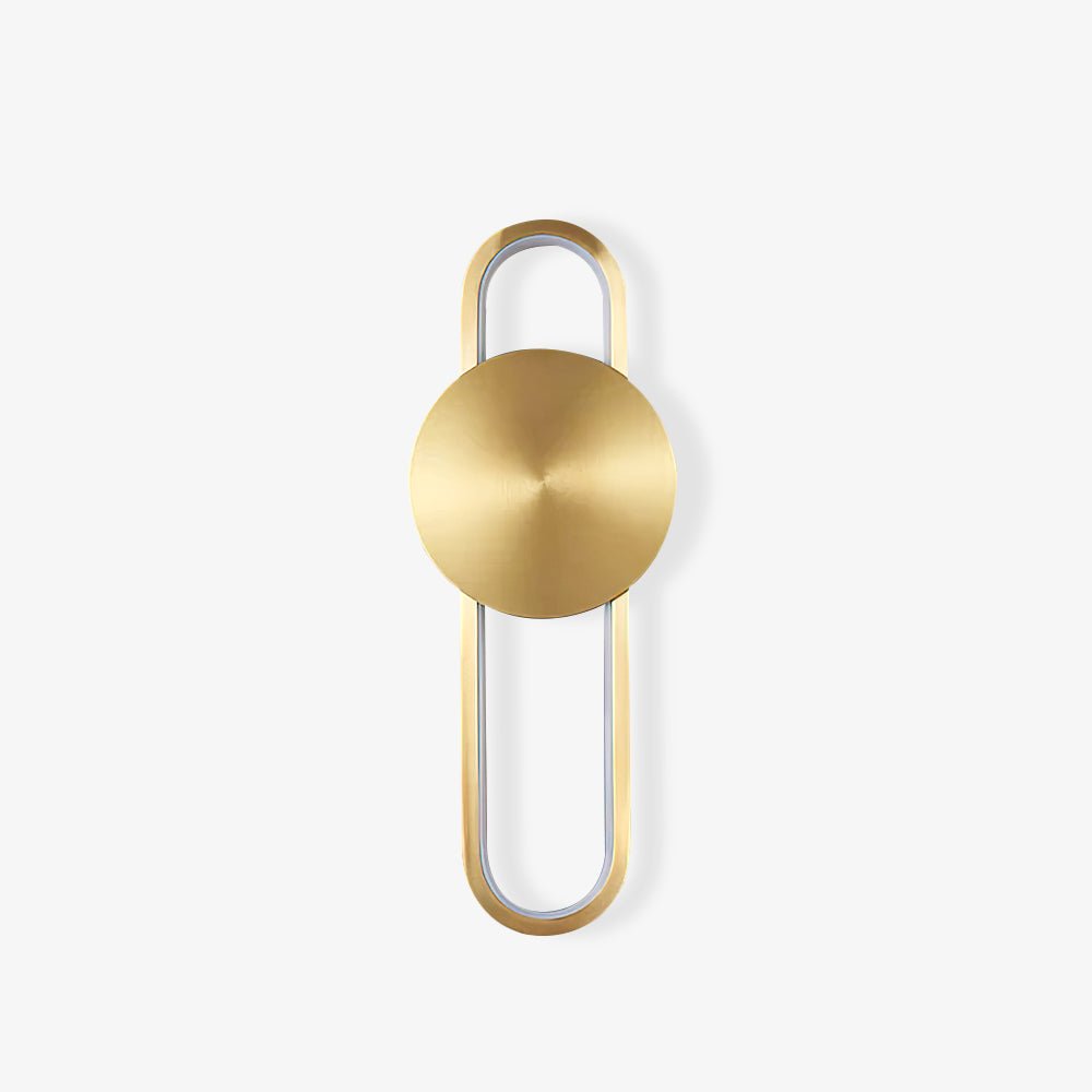 Fable moderne minimalistische Messing-Wandleuchte – integrierte 18W-LED