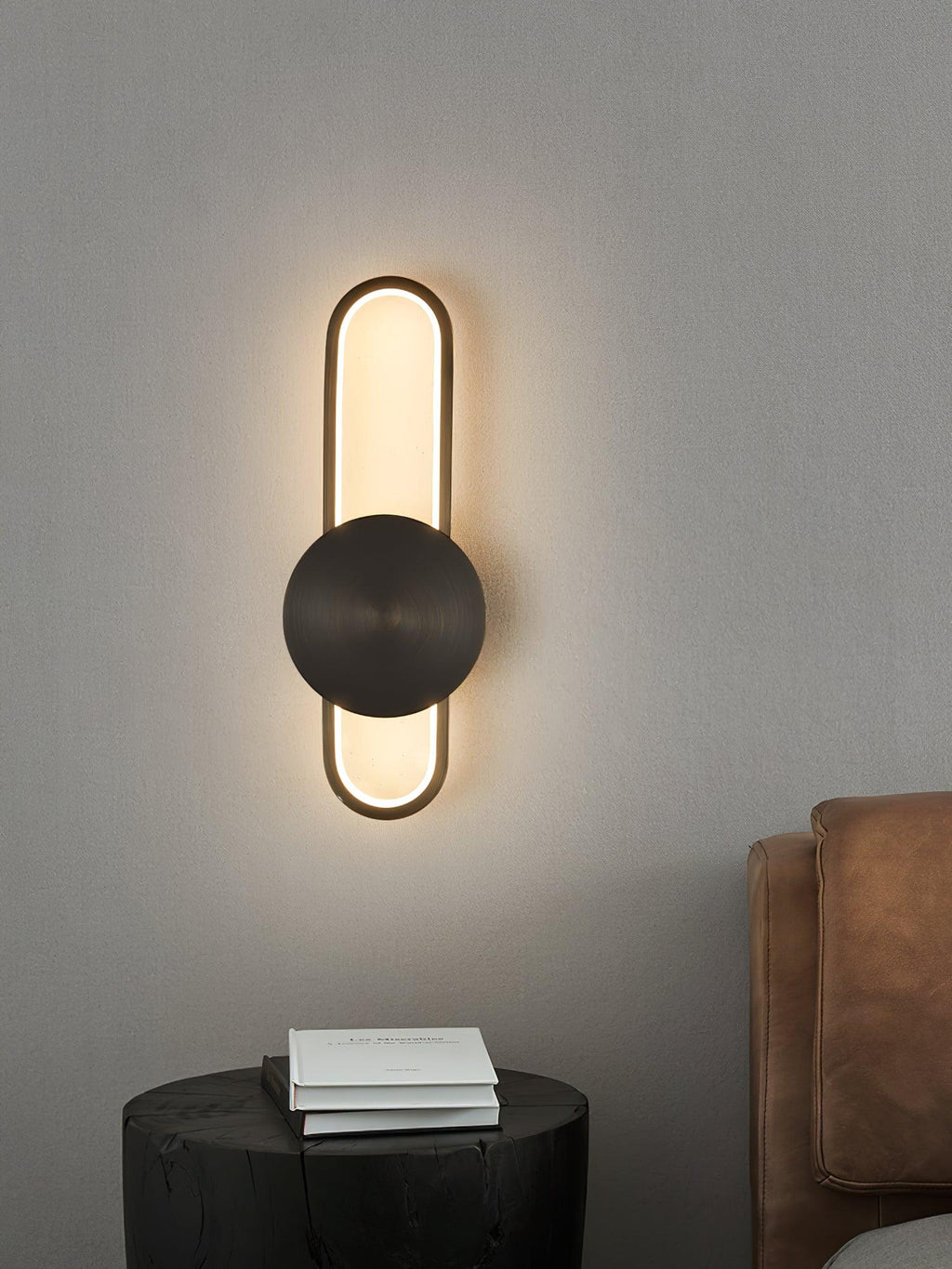 Fable moderne minimalistische Messing-Wandleuchte – integrierte 18W-LED