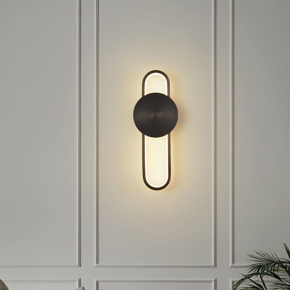 Fable moderne minimalistische Messing-Wandleuchte – integrierte 18W-LED