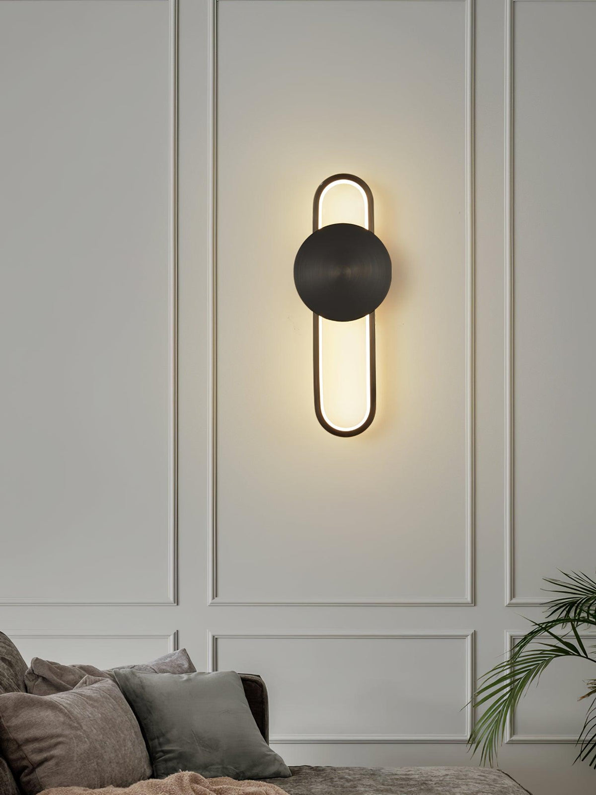 Fable moderne minimalistische Messing-Wandleuchte – integrierte 18W-LED