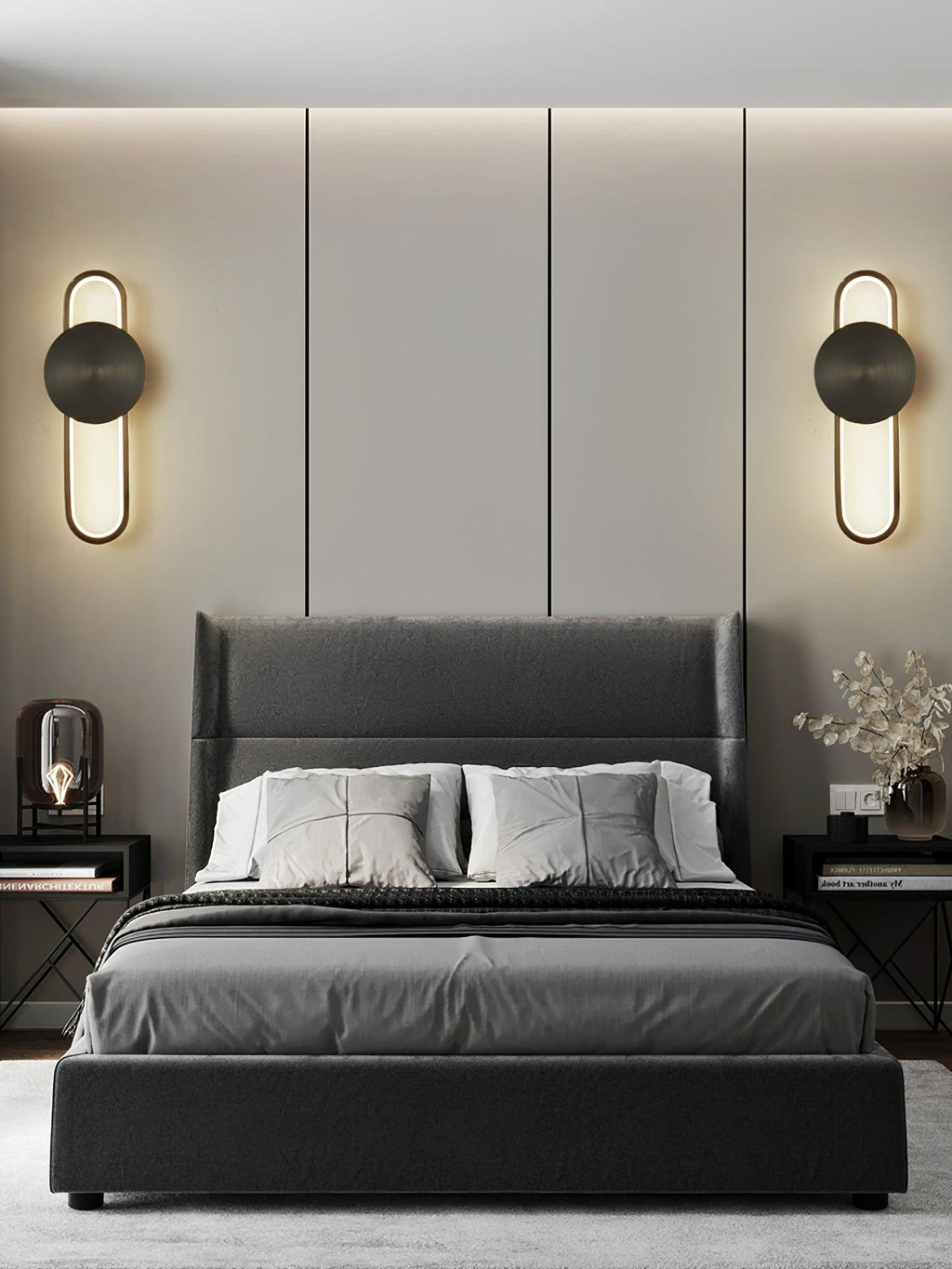 Fable moderne minimalistische Messing-Wandleuchte – integrierte 18W-LED