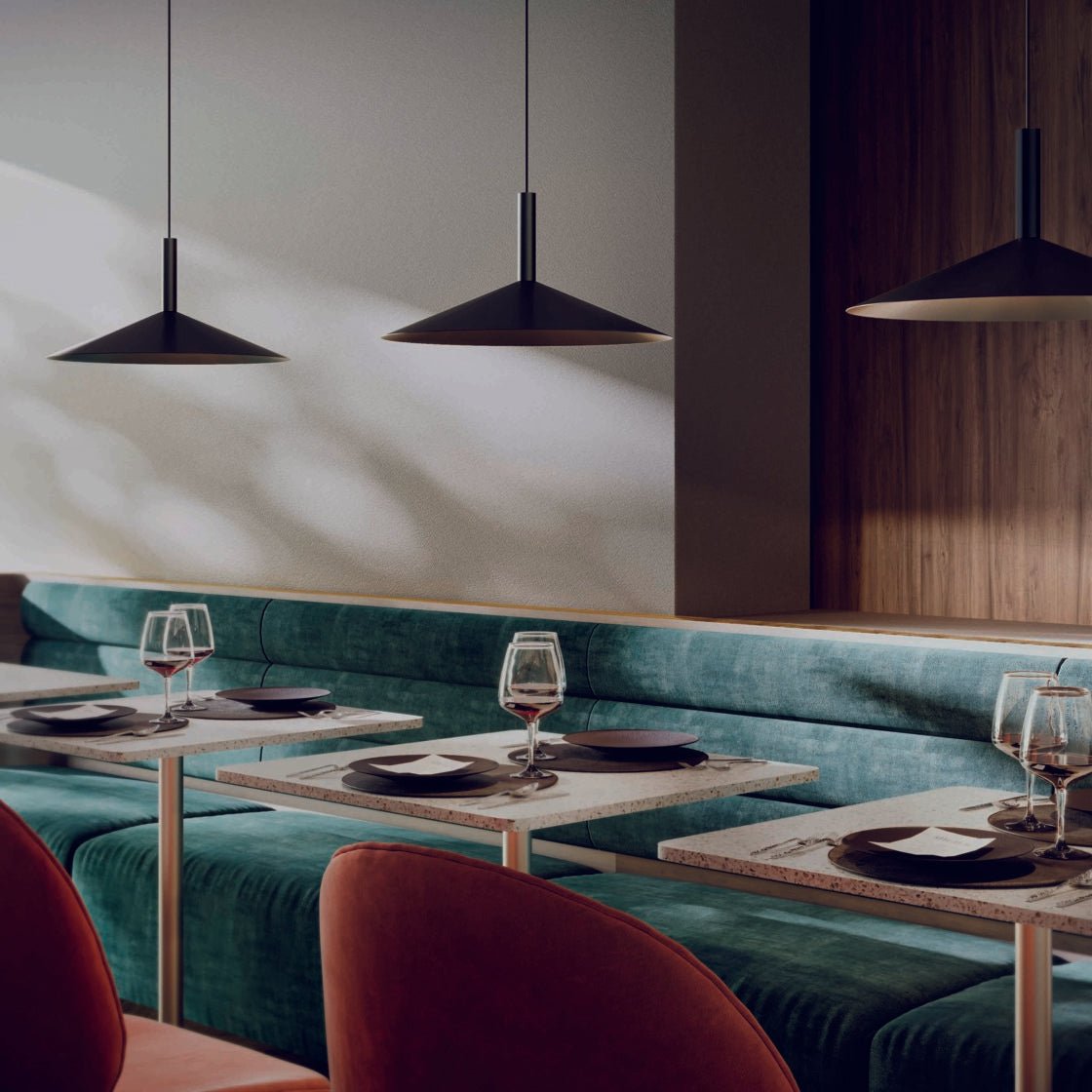 Lyria Cone Pendant Light for Modern Interiors Soft Glow