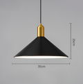 Loryn Pendant Light Modern Metal Cone With Integrated LED