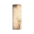 Rillet alabast-vegglampe – designerlampe i naturstein