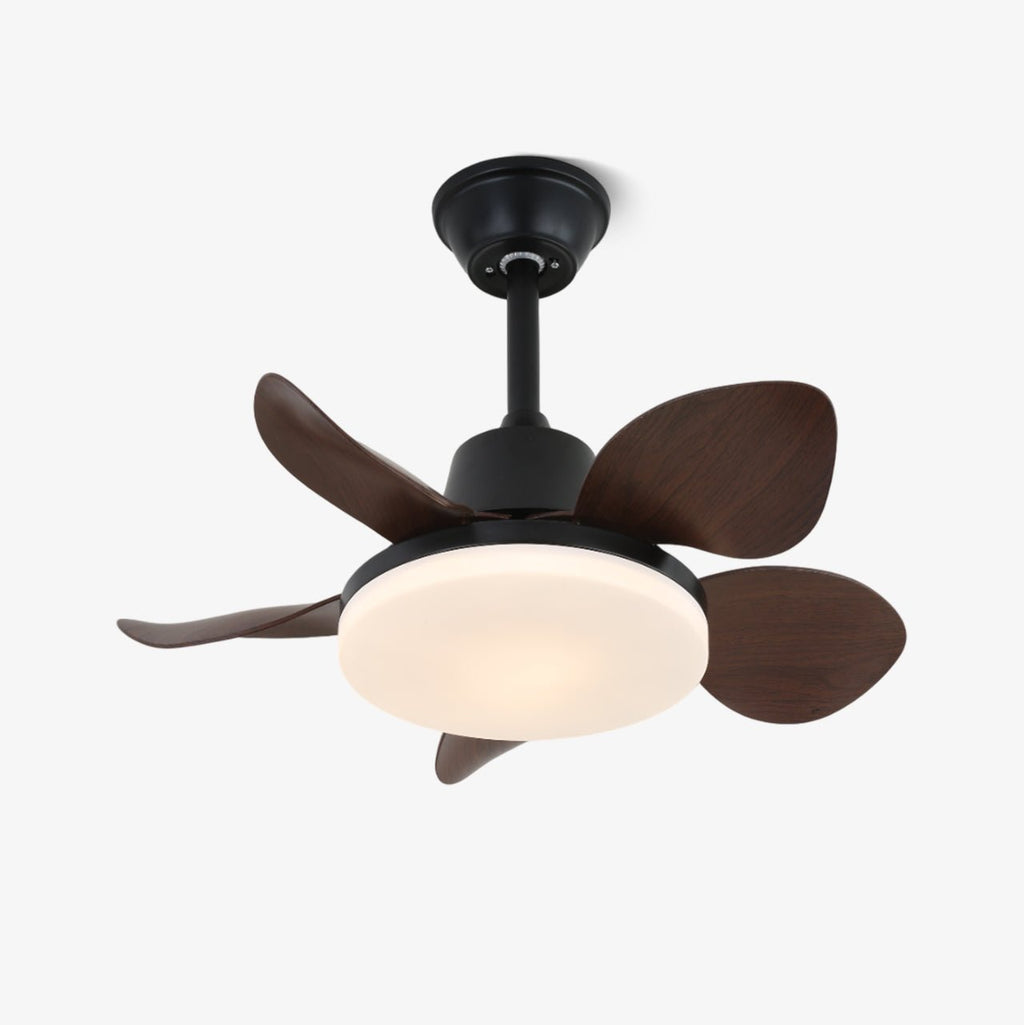 Amelia-loftventilator med lys — vendbar motor, buede kronblade】【。