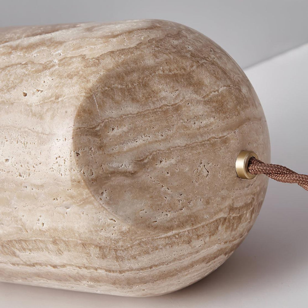 Amidori Yellow Travertine Wabi-Sabi Table Light — 40W Max, E26 E27 Socket