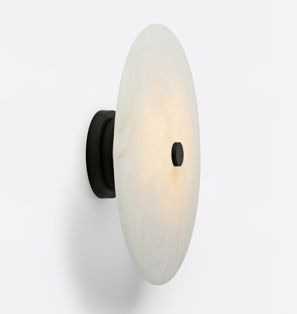 Clio loftslampe i alabast — ∅ 7.9″ integreret LED