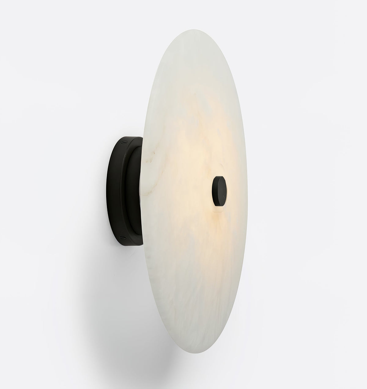 Clio loftslampe i alabast — ∅ 7.9″ integreret LED