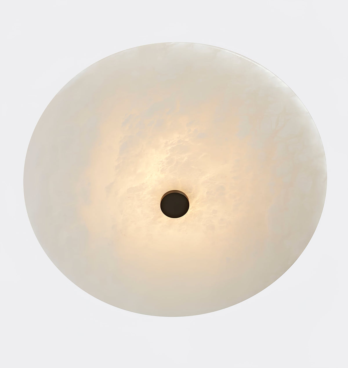 Clio loftslampe i alabast — ∅ 7.9″ integreret LED